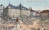 Kaiser Franz Josef Platz - Klagenfurt am Wörthersee - alte historische Fotos Ansichten Bilder Aufnahmen Ansichtskarten 