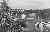 Schloss Wernberg mit Eisenbahnbrücke - Kärnten - alte historische Fotos Ansichten Bilder Aufnahmen Ansichtskarten 
