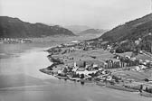 Luftbildaufnahme von Ossiach - Kärnten - alte historische Fotos Ansichten Bilder Aufnahmen Ansichtskarten 