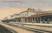 Klagenfurt Hauptbahnhof  - Bahnhofplatz - alte historische Fotos Ansichten Bilder Aufnahmen Ansichtskarten 