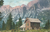 Seisera Hütte mit Montasch - Europa - alte historische Fotos Ansichten Bilder Aufnahmen Ansichtskarten 