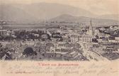 Villach vom Stadtpfarrturm - Kirchenplatz - alte historische Fotos Ansichten Bilder Aufnahmen Ansichtskarten 