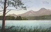 Faakersee Insel mit Mittagskogel - Villach Land - alte historische Fotos Ansichten Bilder Aufnahmen Ansichtskarten 