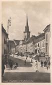 Hauptplatz mit Stadtpfarrkirche - Oesterreich - alte historische Fotos Ansichten Bilder Aufnahmen Ansichtskarten 