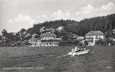 Strandhotel Aschgan - Seeansicht - Oesterreich - alte historische Fotos Ansichten Bilder Aufnahmen Ansichtskarten 