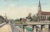 Villacher Strasse und evangelische Kirche - Oesterreich - alte historische Fotos Ansichten Bilder Aufnahmen Ansichtskarten 