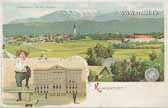 Klagenfurt Rudolphinum - Oesterreich - alte historische Fotos Ansichten Bilder Aufnahmen Ansichtskarten 
