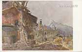 Zerschossene Häuser in Kötschach - Oesterreich - alte historische Fotos Ansichten Bilder Aufnahmen Ansichtskarten 