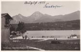 Faakersee, Inselstrandbad - alte historische Fotos Ansichten Bilder Aufnahmen Ansichtskarten 