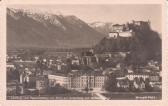 Salzburg vom Kapuzinerberg - alte historische Fotos Ansichten Bilder Aufnahmen Ansichtskarten 