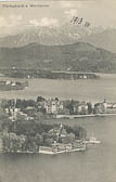 Blick auf Pörtschach - Kärnten - alte historische Fotos Ansichten Bilder Aufnahmen Ansichtskarten 