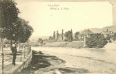 Blick zum Willroider-Haus mit dem Draubad - Oesterreich - alte historische Fotos Ansichten Bilder Aufnahmen Ansichtskarten 