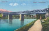 Die erneuerte Bahnbrücke, um 1913 - Oesterreich - alte historische Fotos Ansichten Bilder Aufnahmen Ansichtskarten 