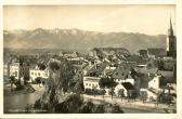Stadtansicht mit Parkhotel - Oesterreich - alte historische Fotos Ansichten Bilder Aufnahmen Ansichtskarten 