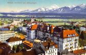 Blick vom Turm auf das Hotel, um 1915 - Oesterreich - alte historische Fotos Ansichten Bilder Aufnahmen Ansichtskarten 