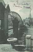 Villach - Draubrücke mit Brunnen - Oesterreich - alte historische Fotos Ansichten Bilder Aufnahmen Ansichtskarten 