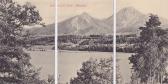 Panoramaansicht vom Faakersee - 3 Karten Bild - Oesterreich - alte historische Fotos Ansichten Bilder Aufnahmen Ansichtskarten 