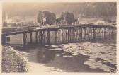 Techendorf, Heueinfuhr über die Holzbrücke - Weißensee - alte historische Fotos Ansichten Bilder Aufnahmen Ansichtskarten 