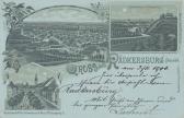 3 Bild Litho - Mondscheinkarte - Radkersburg  - Radkersburg - alte historische Fotos Ansichten Bilder Aufnahmen Ansichtskarten 