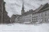 Villach Hauptplatz - alte historische Fotos Ansichten Bilder Aufnahmen Ansichtskarten 