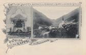 2 Bild Litho Karte - Kappl in Paznaun - alte historische Fotos Ansichten Bilder Aufnahmen Ansichtskarten 