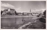 Villach Draupartie mit Dependance Mosser  - Oesterreich - alte historische Fotos Ansichten Bilder Aufnahmen Ansichtskarten 