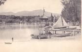 Velden Westbucht mit Schloss Velden - Europa - alte historische Fotos Ansichten Bilder Aufnahmen Ansichtskarten 