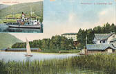 Seehof und Hotel Annenheim mit Damfschiff - Villach(Stadt) - alte historische Fotos Ansichten Bilder Aufnahmen Ansichtskarten 