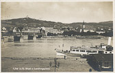 Linz, Blick v. Landungsplatz - alte historische Fotos Ansichten Bilder Aufnahmen Ansichtskarten 