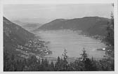 Blick auf den Ossiachersee vom Oswaldiberg - Villach(Stadt) - alte historische Fotos Ansichten Bilder Aufnahmen Ansichtskarten 