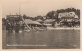 Strandhotel Aschgan mit Strandbad - Oesterreich - alte historische Fotos Ansichten Bilder Aufnahmen Ansichtskarten 