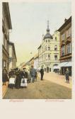 Klagenfurt Bahnhofstrasse mit Hotel Moser - Bahnhofstraße - alte historische Fotos Ansichten Bilder Aufnahmen Ansichtskarten 