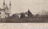 Kreuzkirche mit Mittagskogel - Villach(Stadt) - alte historische Fotos Ansichten Bilder Aufnahmen Ansichtskarten 