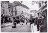 Hauptplatz Straßenerneuerung - Villach(Stadt) - alte historische Fotos Ansichten Bilder Aufnahmen Ansichtskarten 