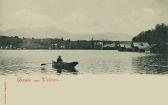 Velden, Blick auf Schloss Velden - Foto Alois Beer - Oesterreich - alte historische Fotos Ansichten Bilder Aufnahmen Ansichtskarten 