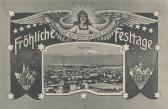 Klagenfurt Weihnachtskarte - Oesterreich - alte historische Fotos Ansichten Bilder Aufnahmen Ansichtskarten 