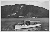 Motorboot Landskron - Oesterreich - alte historische Fotos Ansichten Bilder Aufnahmen Ansichtskarten 