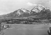 Faakersee mit Mittagkogel - Oesterreich - alte historische Fotos Ansichten Bilder Aufnahmen Ansichtskarten 