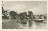 Seebrücke - Landungsplatz mit Restauration Steiner - alte historische Fotos Ansichten Bilder Aufnahmen Ansichtskarten 