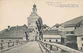 Gmünd mit der provisorischen Brücke - alte historische Fotos Ansichten Bilder Aufnahmen Ansichtskarten 