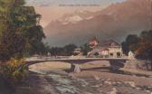 Meran, Reichsbrücke und neues Kurhaus - alte historische Fotos Ansichten Bilder Aufnahmen Ansichtskarten 