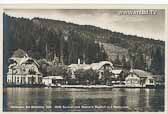 Seeboden - Cafe Santner und Steiners Gsthof - alte historische Fotos Ansichten Bilder Aufnahmen Ansichtskarten 