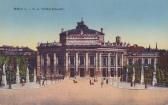 Wien, K.K. Hofburgtheater - Europa - alte historische Fotos Ansichten Bilder Aufnahmen Ansichtskarten 