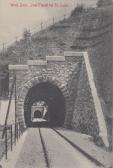 Wocheinerbahn, 3 Tunnel bei St. Lucia - alte historische Fotos Ansichten Bilder Aufnahmen Ansichtskarten 