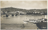 Linz, Blick v. Landungsplatz - Europa - alte historische Fotos Ansichten Bilder Aufnahmen Ansichtskarten 
