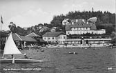 Strandhotel Aschgan mit Strandbad - Villach - alte historische Fotos Ansichten Bilder Aufnahmen Ansichtskarten 