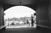 Fähre zur Insel - Finkenstein am Faaker See - alte historische Fotos Ansichten Bilder Aufnahmen Ansichtskarten 