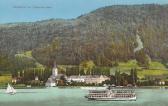 Ossiach mit Dampfer Landskron - Kärnten - alte historische Fotos Ansichten Bilder Aufnahmen Ansichtskarten 