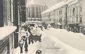 Villach Hauptplatz im Winter - Villach-Innere Stadt - alte historische Fotos Ansichten Bilder Aufnahmen Ansichtskarten 