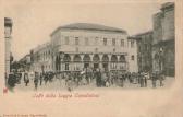 Capodistria, Cafe della Loggia  - Europa - alte historische Fotos Ansichten Bilder Aufnahmen Ansichtskarten 